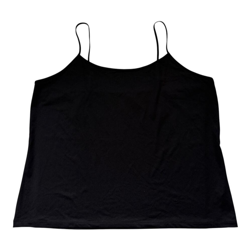 Lane Bryant Black Spaghetti Strap Adjustable Skimming Layering Cami Size 22/24